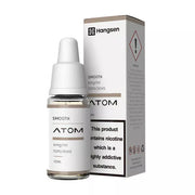 A product image showing a bottle of Hangsen Smooth E-Liquid with a nicotine strength label, alongside its packaging box which indicates the brand and product line.